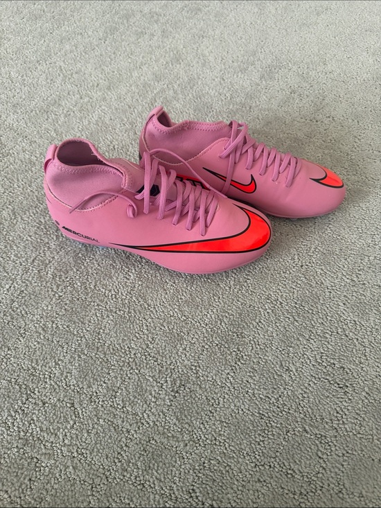 Nike Other - Nike Pink Soccer Cleats with Bright Orange Swoosh
